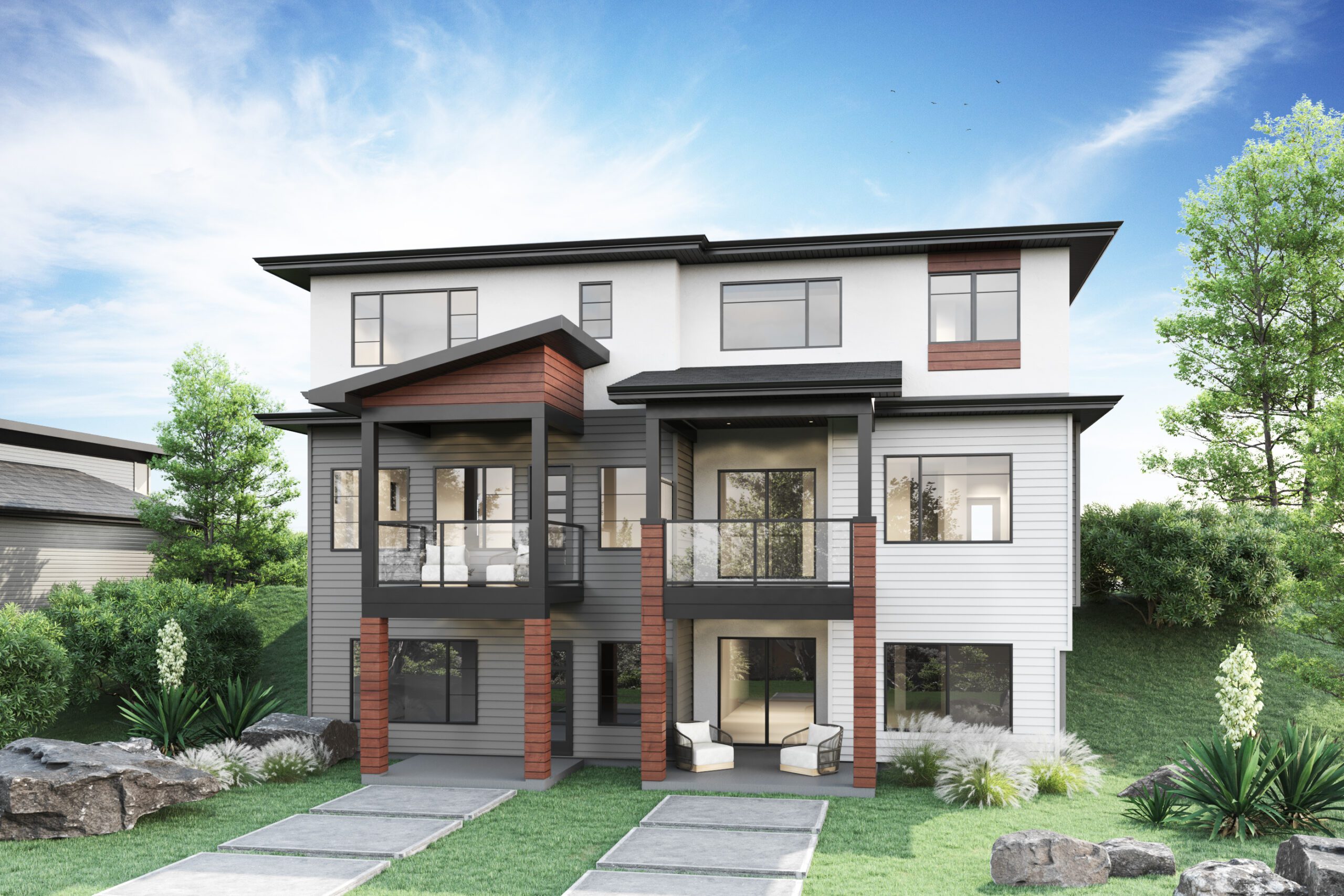 Carriage Signature Homes Duplex Rear